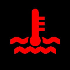 Avertissement de température du moteur