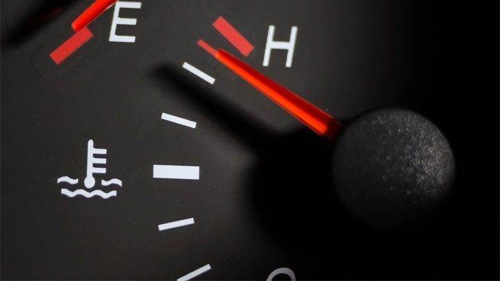 Überhitzungstemperaturanzeige