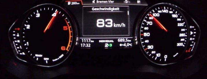 El tablero de instrumentos puede usarse para confirmar una aceleración lenta