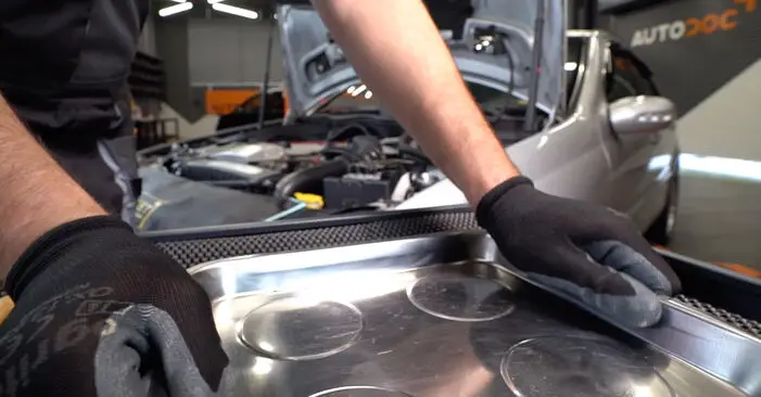 Подготовка емкости для старого фильтра Mercedes W203