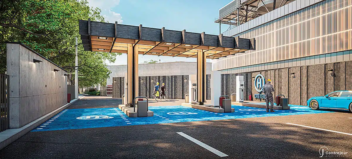Wasserstofftankstelle H2 Créteil